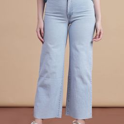 v-mart Women Boot-Leg Mid Rise Light Blue Jeans-picture-9