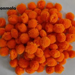 orange Pom Pom For Crafting-image-38