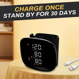 Accutrust AC-WB10 Digital Wrist Blood Pressure Monitor with Voice Guidance, LCD Display Bp Monitor image 3