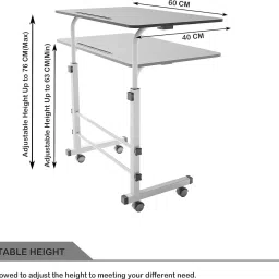 deshco Multipurpose Movable & Adjustable Wood Portable Laptop Table image 2