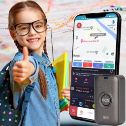 Wireless Mini GF 06 Child Tracker with SOS Button 850 MAH Voice Recording GPS Device-29
