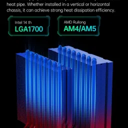 Verity Iceberg Cpu Quiet and Efficient Cooling for Gaming and Workstation PC Cooler image 3