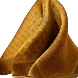 Char Chaand (Golden Sonata) Pocket Square for Men Wedding Suits, Blazers ["Yellow"] Handkerchief-image-2