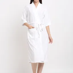 White Free Size Bath Robe-image-45