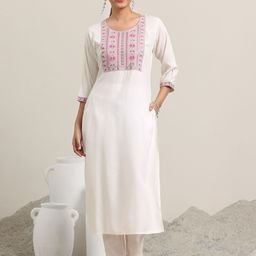 libas Women Embroidered Viscose Rayon Straight Kurta-picture-23