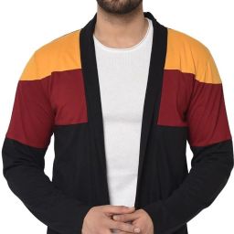 Men Jacket Style Full Sleeve Multicolor Shrug-image-24