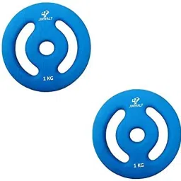 2 kg Neoprene Coated Cast Iron Weight Plates Home Gym Combo-image-4