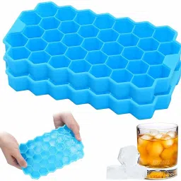 Flexible Honeycomb ice tray for fridge Shape Mould Chocolate Cake Maker Kitchen Multicolor Silicone Ice Cube Tray-29
