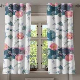 154 cm (5 ft) Polyester Room Darkening Window Curtain Single Curtain-image-66