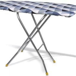 maanit Wooden Self Standing Ironing Board With Folding Feature Heavy Duty, Multi Color (Color And Design of Cloth Will Different) Ironing Board image 3