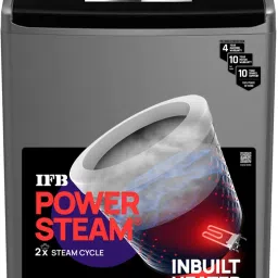 10 kg Power Dual Steam, Fully Automatic Top Load with In-built Heater Silver-18