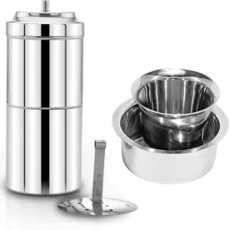 Traditional South Indian Filter Coffee Maker, 100ml Size 0 with Dabra Set Personal Coffee Maker-image-49