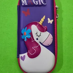 Magic Unicorn 3D EVA Pencil Box for Girls – Hard Shell Stationery Case (Purple) 1 Art EVA Pencil Box-picture-42