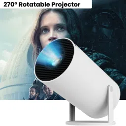 SACRO Smart Projector for Home 4K Support Rotabable Design withApp Netflix,YouTubeZ412 (4500 lm / 1 Speaker / Wireless / Remote Controller) Portable Projector-image-7