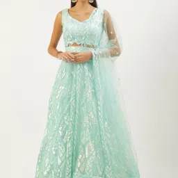 Embroidered Semi Stitched Lehenga Choli-image-14