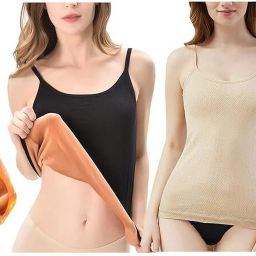 Women Beige, Black Camisole-image-68