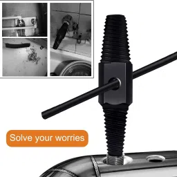 inditrust Broken Pipe Extractor 1/2'' 3/4'' Double-Head Tap Faucet Valve Screw Extractor Damaged Screw Drill Bits Remover Multifunctional Hex Connector image 3
