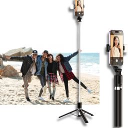 NKL Perfect Strong Selfie Stick Design with Light, Multi Purpose Use Bluetooth Remote_30 Bluetooth Selfie Stick-picture-13