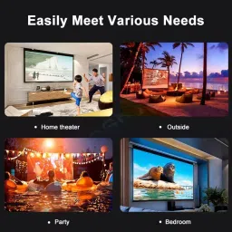 dkian battery operated auto focus and auto keystone wifi hdmi screencast OTT 5000 lm LCD Corded & Cordless Mobiles Portable Projector image 5