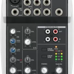 Unpowered USB Compact Mixer (XENYX 502S), Black Analog Sound Mixer-37