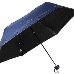 qarb 1Pc Very Attractive 4 Fold Handy Umbrella with Capsule Shape for Summer and Rain Umbrella image 2