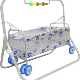 Baby Jhula Baggi Cradle square pipe for new born baby Cot-23
