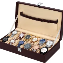 Storage Organizer For Men & Women Hand Crafted in High Quality Leather Watch Box-image-68