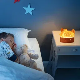 KIDWILL Natural Quartz Stone Night Light with Dimmable Usb Power Table Lamp image 5