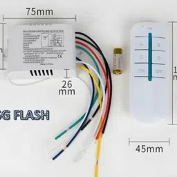 houseofcommon SG 4 Way on-off Wireless Remote Control Switch Receiver Transmitter for LED Lamp Electronic Components Electronic Hobby Kit image 2
