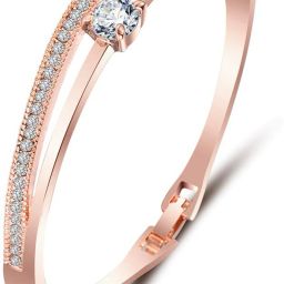 Crystal Cubic Zirconia Bracelet-image-0