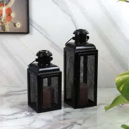 Black Iron Table Lantern-image-10