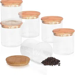 pure source india Glass Cookie Jar- 500 ml-picture-12