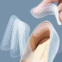 4D Heel Liner Cushions Insoles Silicone Heel Grips for Womens Mens 1pair Heel Support-25