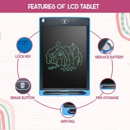 arvana Re-Writing Paperless Board RuffPad Slate Digital LCD Writing Tablet+Pencil Pouch image 5
