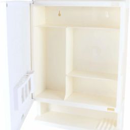 mirror cabinet rack shelf makeup storage with mirror Plastic Wall Shelf-image-55