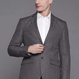 raymond Men Checkered Single Breasted Formal Blazer-picture-11
