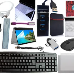 ANJO KeyboardWirelsMous-Pad-3Hub-3n1Cln-OTG2n1-Ext-LED-Skin-14.6iScrn&KeyGuard&Sleeve Combo Set-18