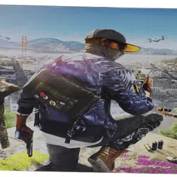 Grega Tech Play Watch Dogs Squad Scenery Limited Edition Gaming Mouse Pad 300 x 800 mm Mousepad-image-2