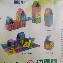 hk toys Best Combo of ABCD Alphabet Puzzle Mat and Drawing and Writing Board image 2