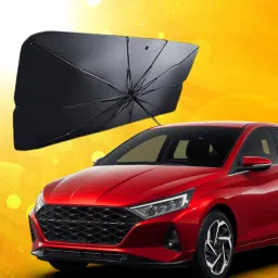 Car Windshield Sun protect Umbrella Black, Mullti Color Car Sunglass Clip Holder-image-66