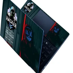 Anweshas Full Panel Laptop Skins Upto 15.6 inch - No Residue, Bubble Free - Removable HD Quality Printed Vinyl/Sticker/Cover for Dell-Lenovo-Acer-HP (neon face line bars hacker anonymous) Stretched Vinyl Laptop Decal 15.6-image-12