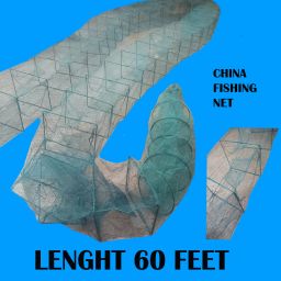 14 MM CHINA RING FISHING NET LENGHT 60 FEET Aquarium Fish Net-image-57