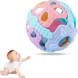 Baby Rattle Teething Ball Sensory Montessori Toy for Infants&Toddlers Baby Gifts-27