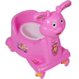 Infant Potty Training Rabbit Chair Seat Chair with Removable Tray for Babies Potty Seat-image-4