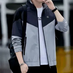 Men Colorblock Casual Jacket-image-16