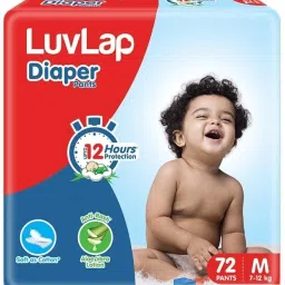 Diaper Pants Medium (MD) 7 to 12Kg, 72 Count, Baby Diaper Pants, with Aloe Vera Lotion for rash protection, with upto 12 Hour protection - M-23