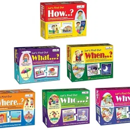 ‘WH’ Question Series Pack of 6 Let’s Find Out What, When, Who, Where, Why & How-6