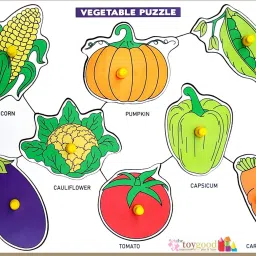 Knobbed Puzzle - Vegetables-13