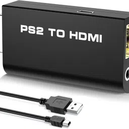 microware PS2 to HDMI Audio Video Converter Adapter with 3.5 mm Output HDTV Monitor Gaming Adapter-13