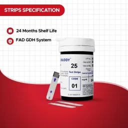 rgb Glucobuddy AC 300 with 50 Glucometer Strips |Sugar Testing Machine Glucometer image 4